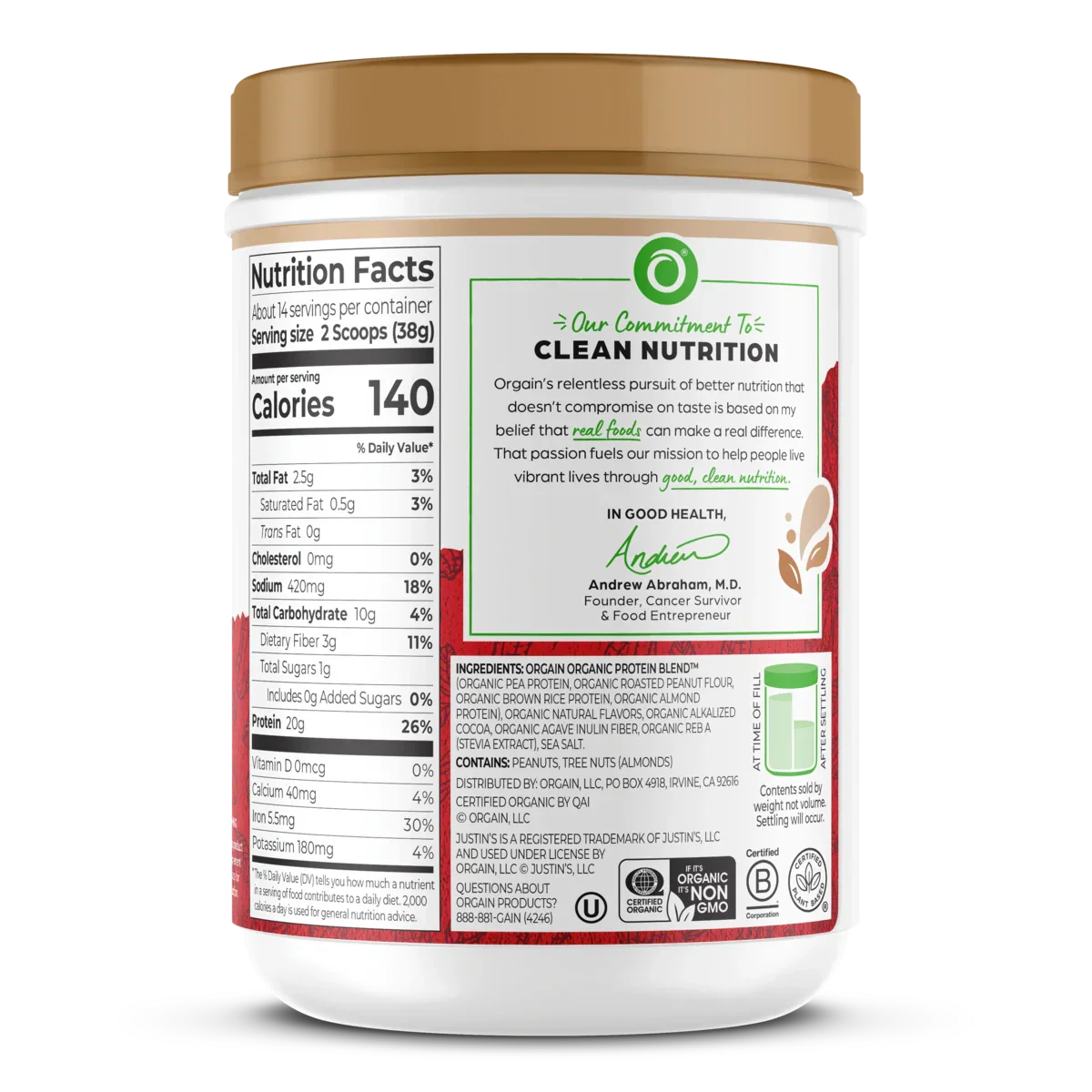 Nut Butter Protein Powder - Dark Chocolate Peanut Butter