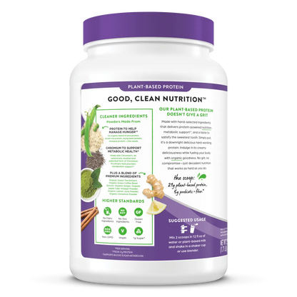 Organic Protein Powder + Metabolism Blend Vanilla Bean