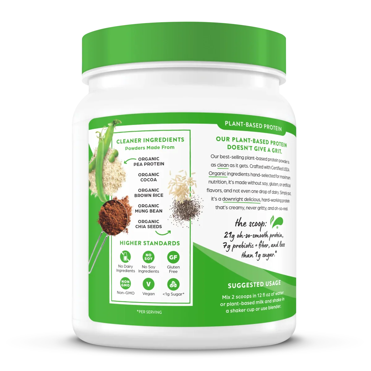 Organic Protein? Plant Based Protein Powder - Creamy Chocolate Fudge