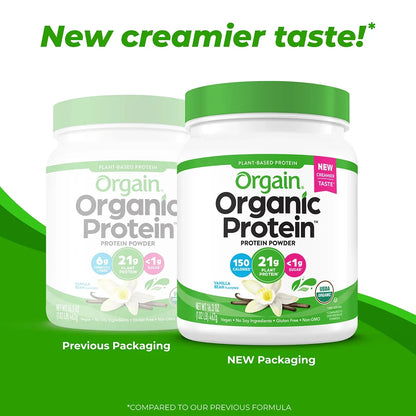 Organic Protein? Plant Based Protein Powder - Vanilla Bean