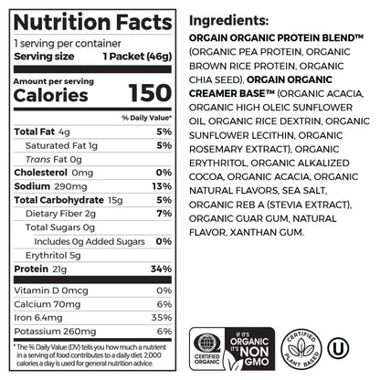 Organic Protein? Plant Based Protein Powder - Creamy Chocolate Fudge