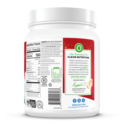 Organic Protein? Plant Based Protein Powder - Peppermint Hot Cocoa