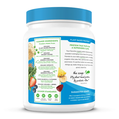 Organic Protein? & Superfoods Plant Based Protein Powder - Vanilla bean