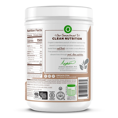 Simple Organic Plant-Based Protein Powder - Creamy Chocolate